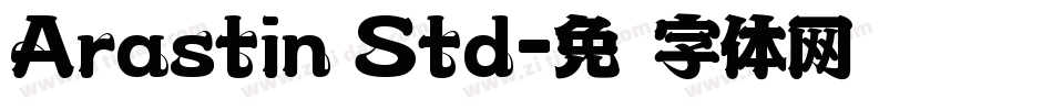 Arastin Std字体转换